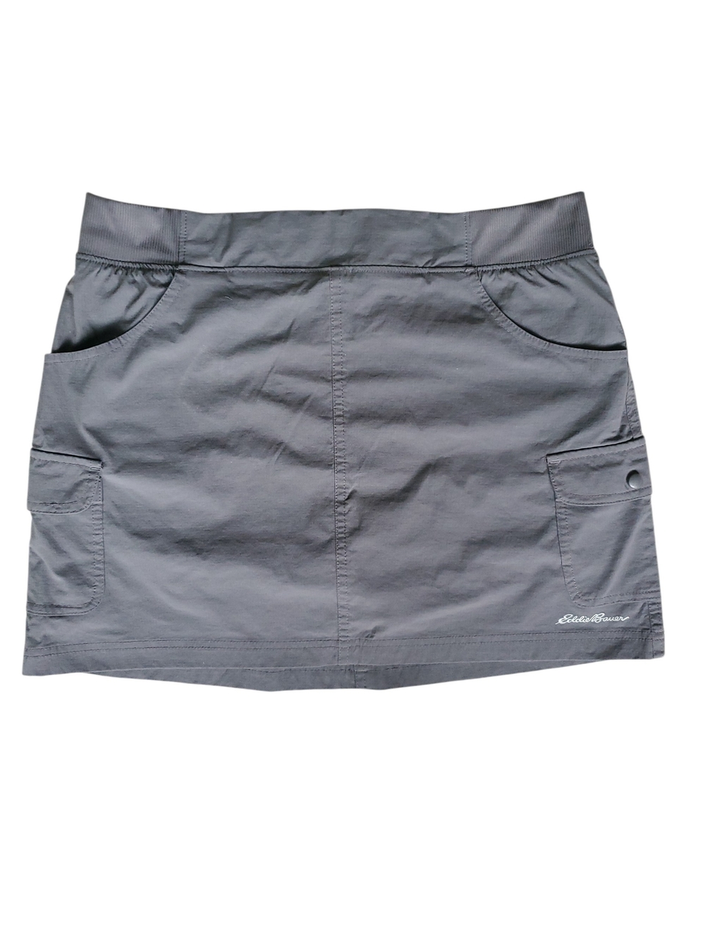 Eddie Bauer Charcoal Gray Active Cargo Skort Size Medium